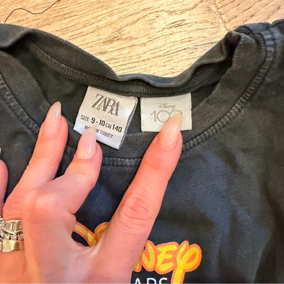 Zara Black Disney 100 Years Graphic Tee Colorful - Picture 3 of 4